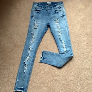 Blue Indigo Rein Ripped Jeans